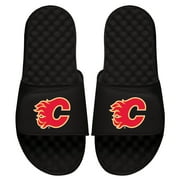 Men's ISlide Black Calgary Flames Primary Logo Slide Sandals